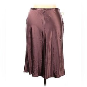 NWT Neiman Marcus 100% Silk Mauve bias cut skirt - size 16 (Plus)